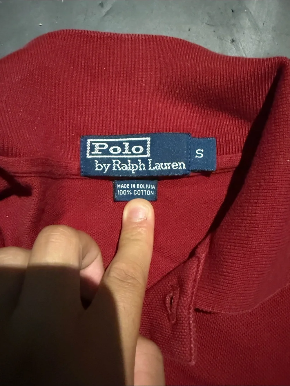 Ralph Lauren classic logo placket